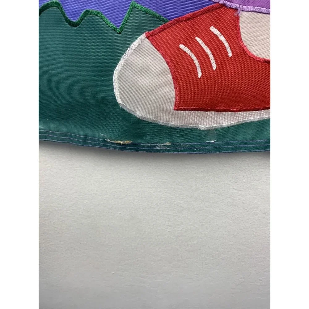 Yard Flag Ghost With Pumpkin Approximately 40 X 27“ - Picture 2 of 4